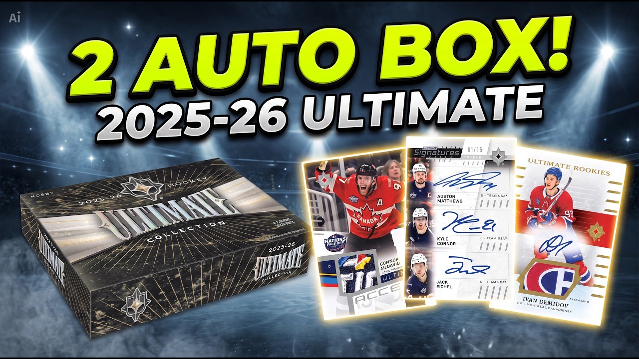 NICE ROOKIE PATCH AUTO! 2025-26 ULTIMATE COLLECTION Upper Deck Hockey Cards Unboxing #fire