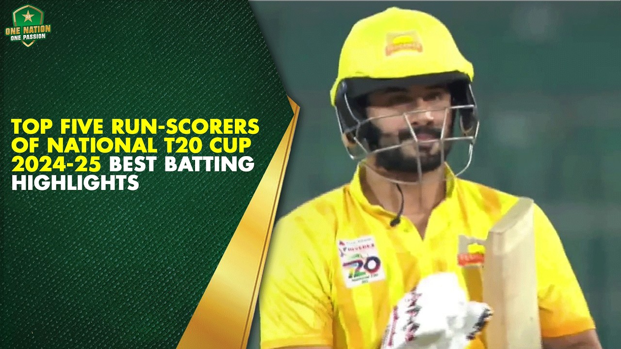 Top Five Run-Scorers of National T20 Cup 2024-25 | Best Batting Highlights 🎥