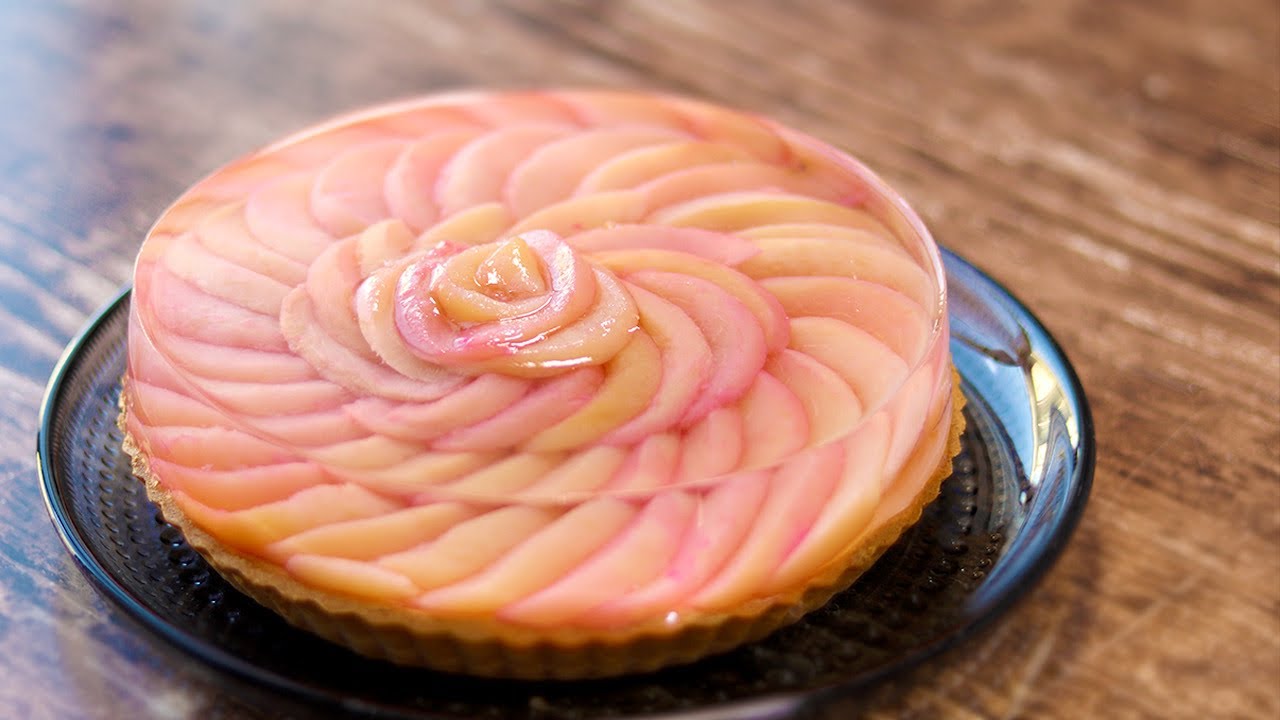 【映えを目指して】桃を閉じ込めた『桃とカルピスのゼリータルト』を作ってみた　Peach Capico Jelly Tart