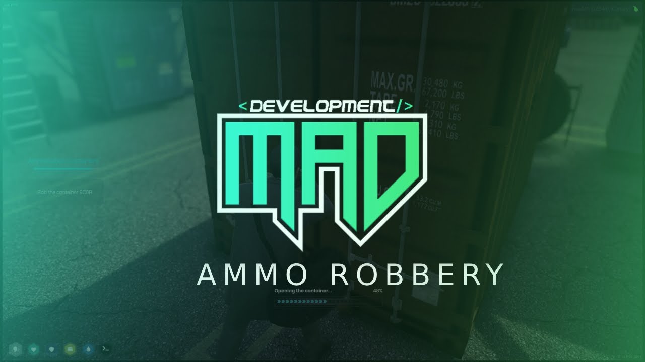 [QBCORE] Nopixel 4.0 Inspired Ammunation/Container Robbery Script Fivem