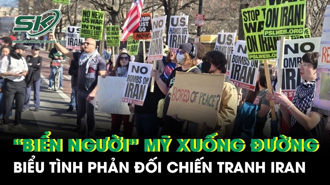 “Biển người” Mỹ đổ xuống đường, phẫn nộ phản đối kịch liệt đòn tấn công quy mô lớn vào Iran