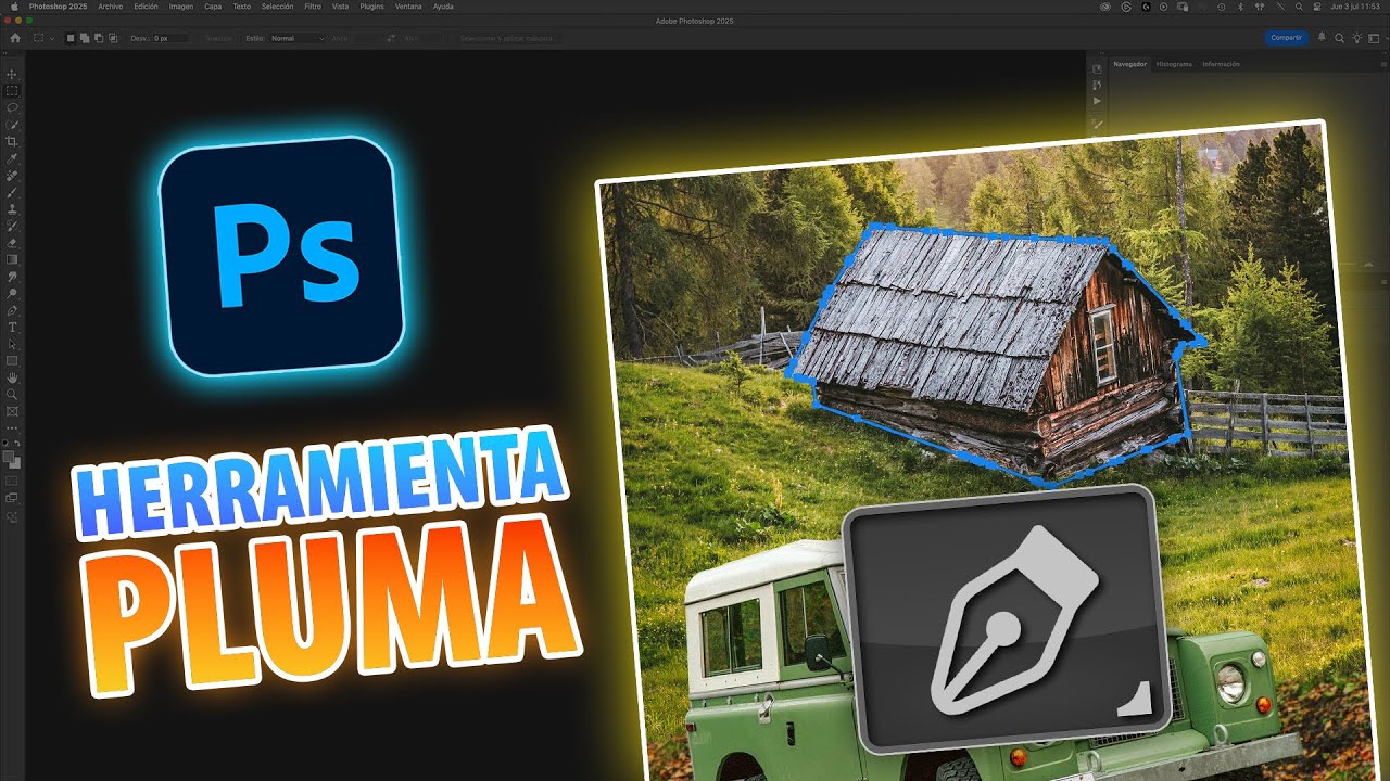 25. 🎓 APRENDE a usar la PLUMA en Photoshop desde CERO 😍 (Gu&iacute;a CLARA y F&Aacute;CIL)