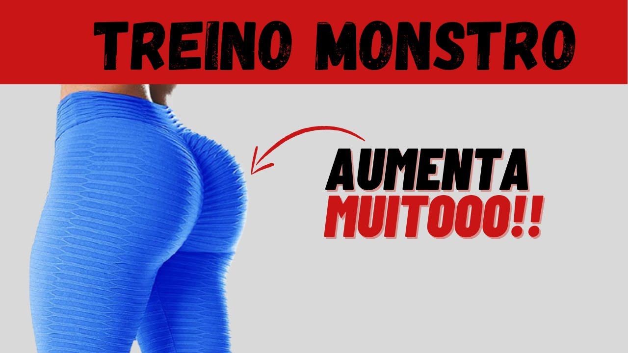 Treino MOSTRO para bumbum em casa aumenta muito