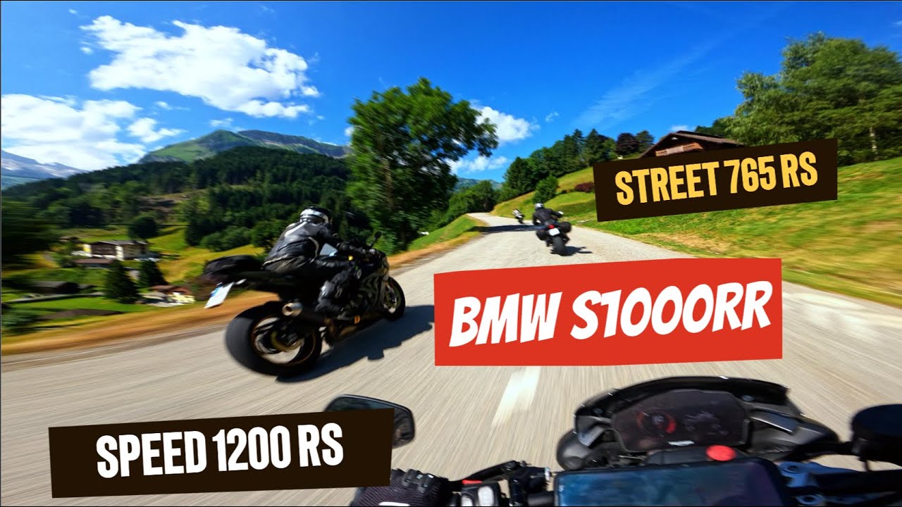 Przełęcz Col de la Colombi&egrave;re (Route des Grandes Alpes). Spotkanie z szybkim riderem na BMW S1000RR.
