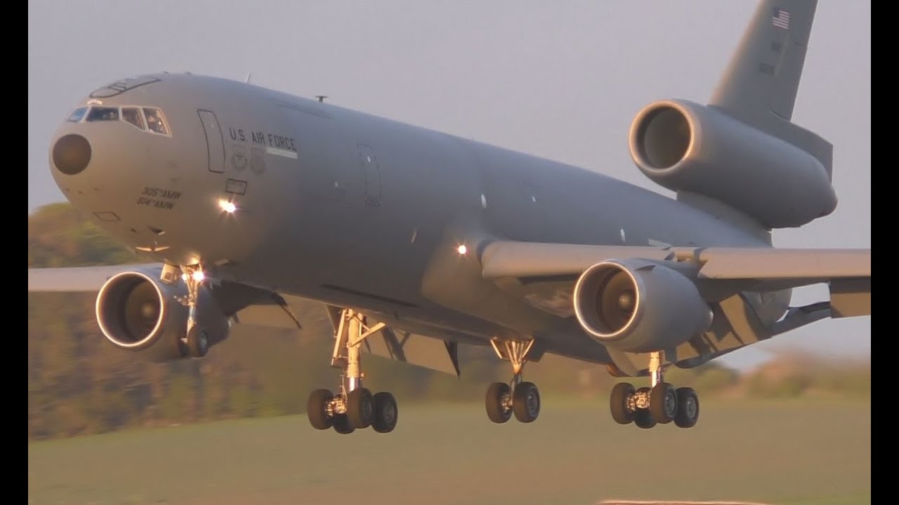 *Rare!* USAF KC10 Stunning Evening Landing at Prestwick Airport