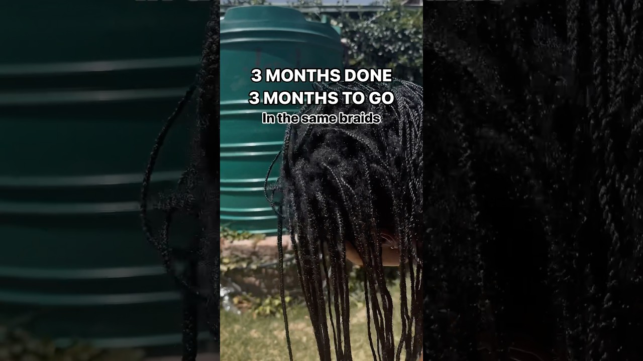 6 MONTH HAIR GROWTH CHALLENGE #minibraids #naturalhair