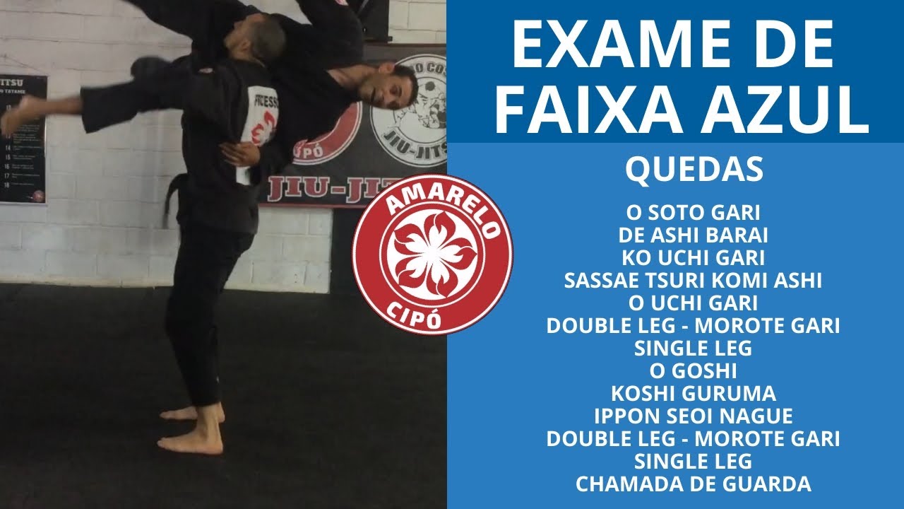 Quedas - EXAME DE FAIXA AZUL  | JIU JITSU