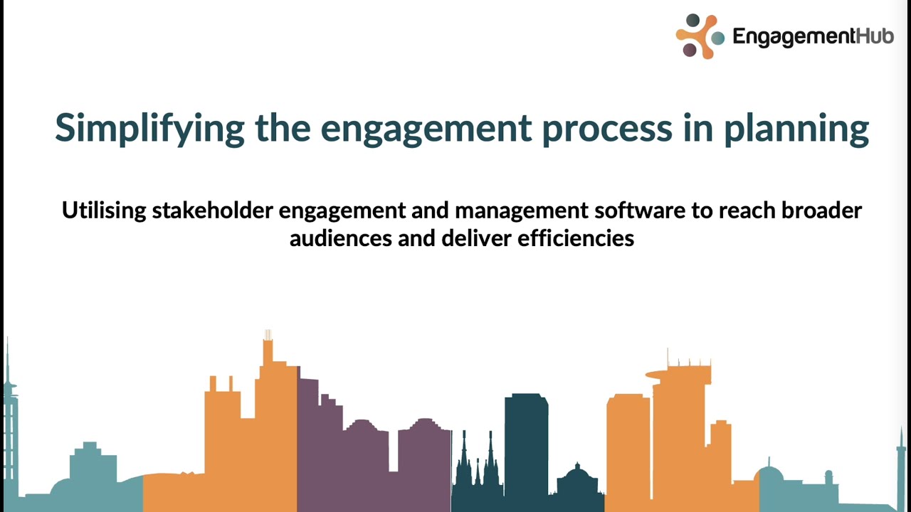 Simplifying community engagement in the planning process