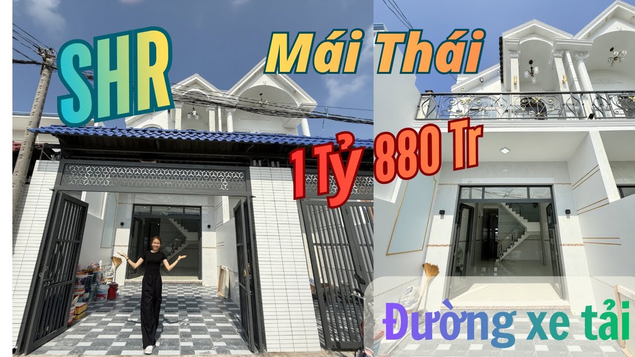 Nhà mái thái, đường xe oto tới nhà, vị trí đường thông. Giá tốt, SHR. Anh chị tham khảo ngay 👍✅