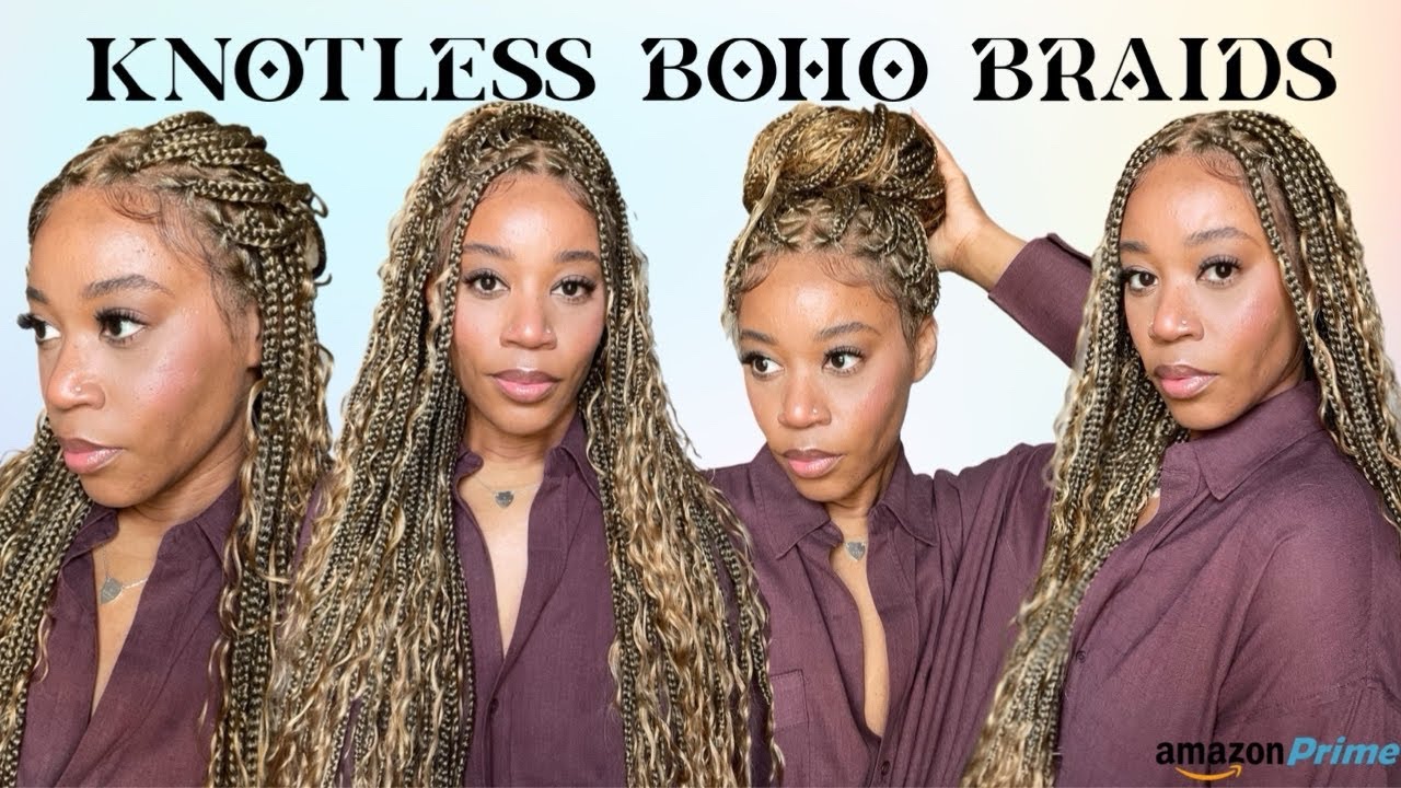 SERIOUSLY?🔥😳| TANGLE FREE BOHO BRAID WIG | HIGH DENSITY, GLUELESS INSTALL| FT. AMAZON JALIZA