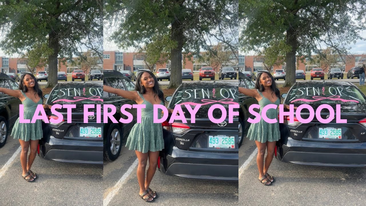 LAST FIRST DAY OF SCHOOL (senior year!) | vlog + grwm 