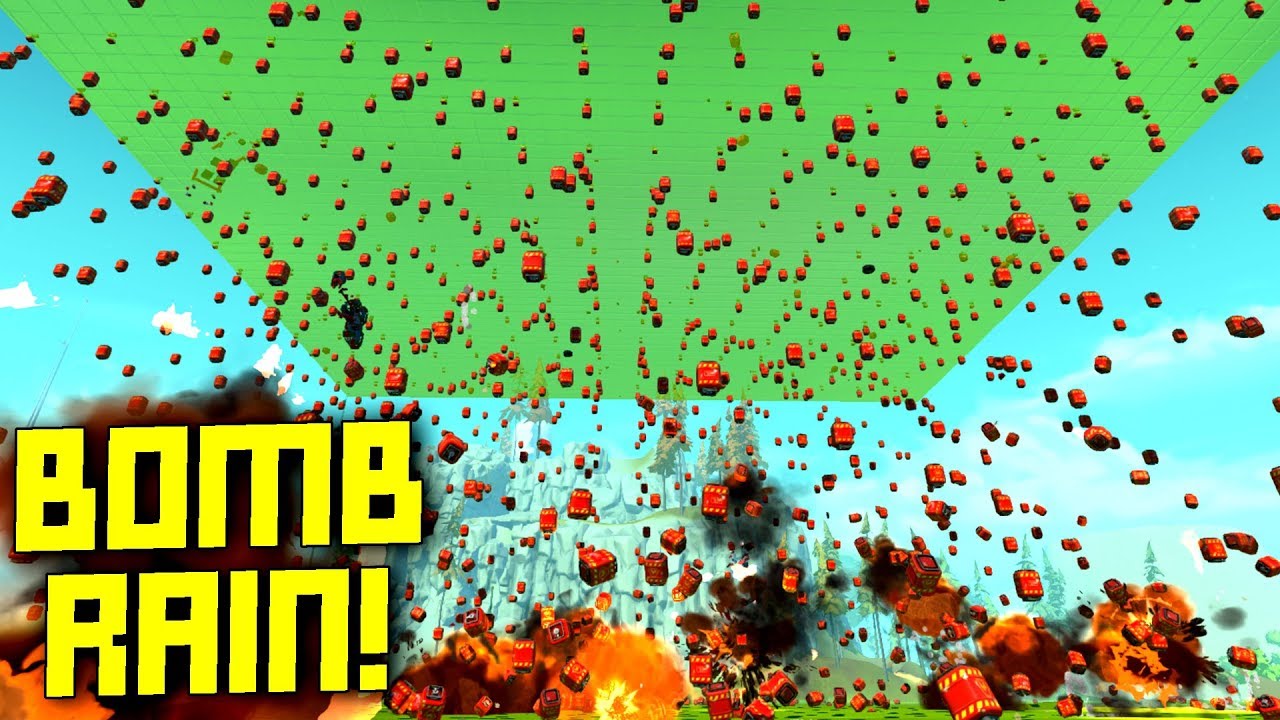 I Made it Rain TNT and it was GLORIOUS! - Scrap Mechanic Gameplay