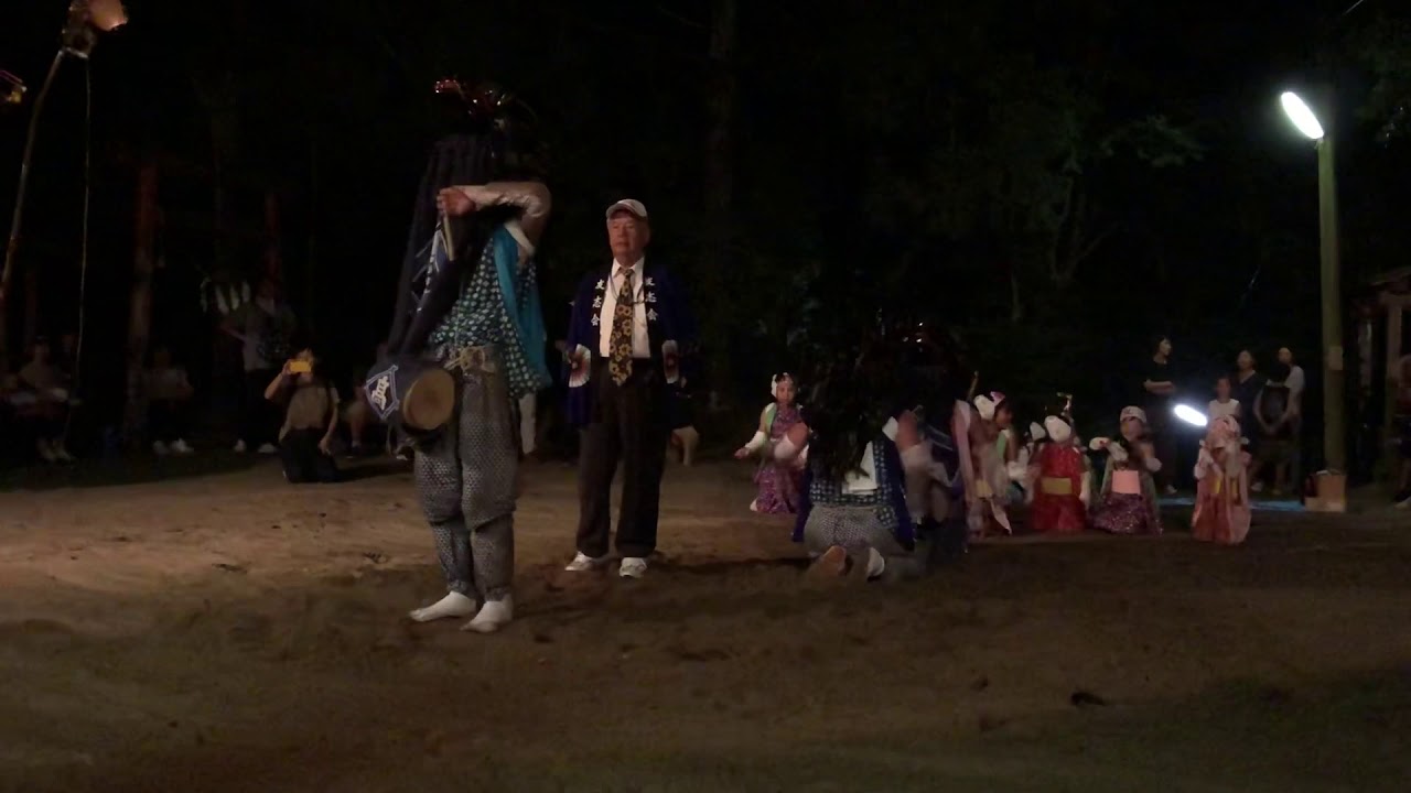 2019/09/15 いわき市下高久地区 八幡神社秋の例大祭 三匹獅子(弓取り)