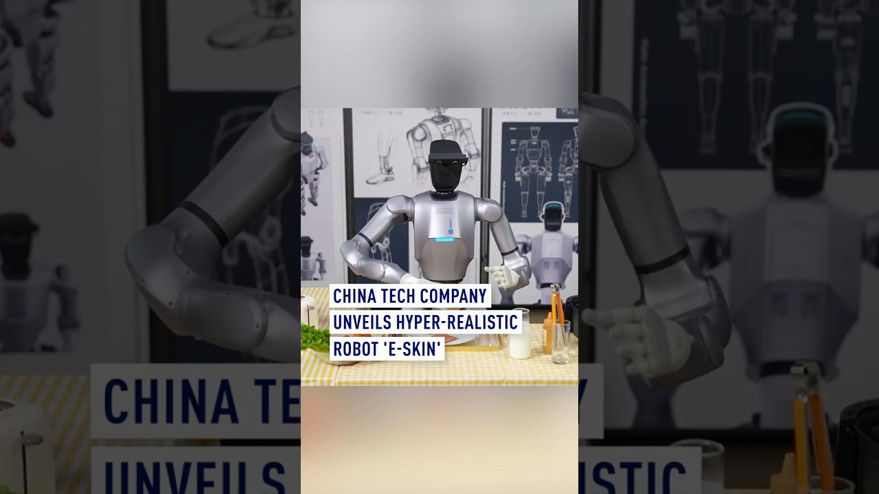 China tech company unveils hyper-realistic robot &lsquo;e-skin'
