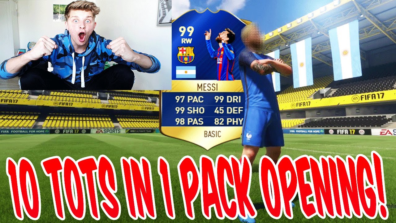 OMG!! 10 TOTS IN PACKS! ⛔️🔥😎 MEIN BESTES TOTS PACK OPENING! - FIFA 17 ULTIMATE TEAM (DEUTSCH)