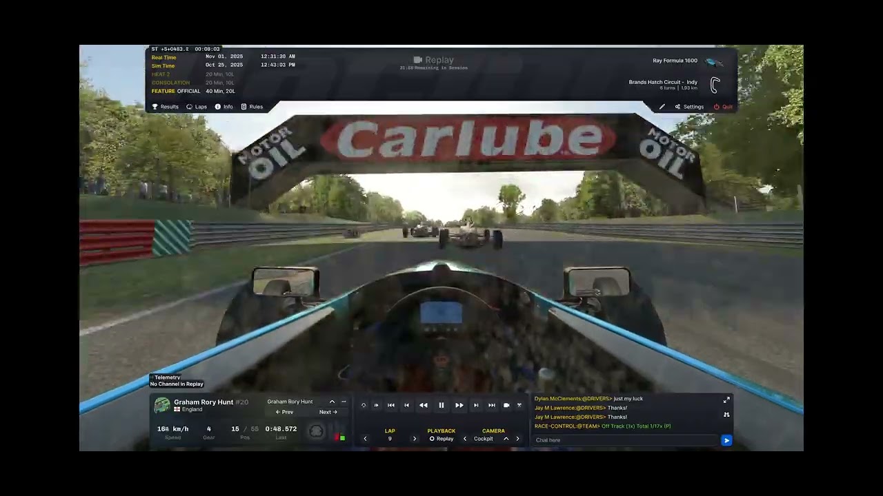 Ford festival midpack race pov, I succumbed to pressure :)