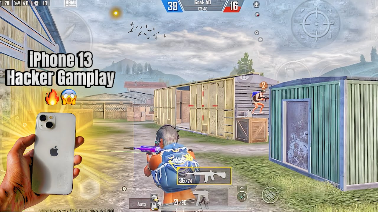 iPhone 13 Hacker Gamplay 🔥2v2 Challenge wait For 😱FPS ? with 😎