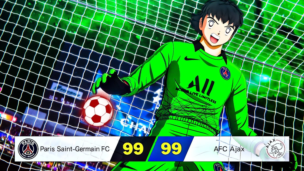 PSG Having a Goals Battle Against Ajax - Captain Tsubasa