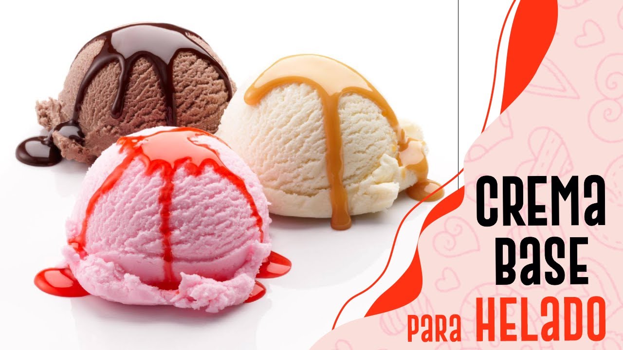 Como hacer  CREMA BASE DE HELADO CASERO con solo 4 ingredientes 🍨✅