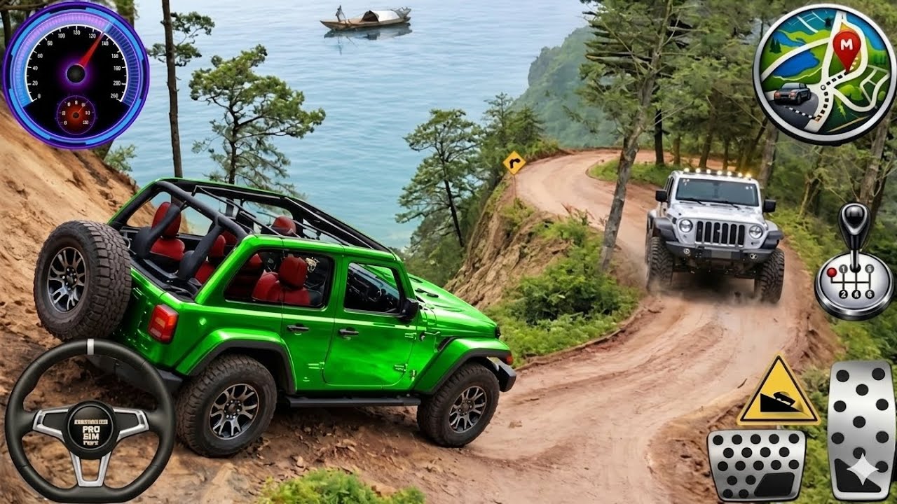4x4 Offroad Jeep Driving Simulator 3D - Drive SUV 4x4 jeep Offroad Game - Android GamePlay