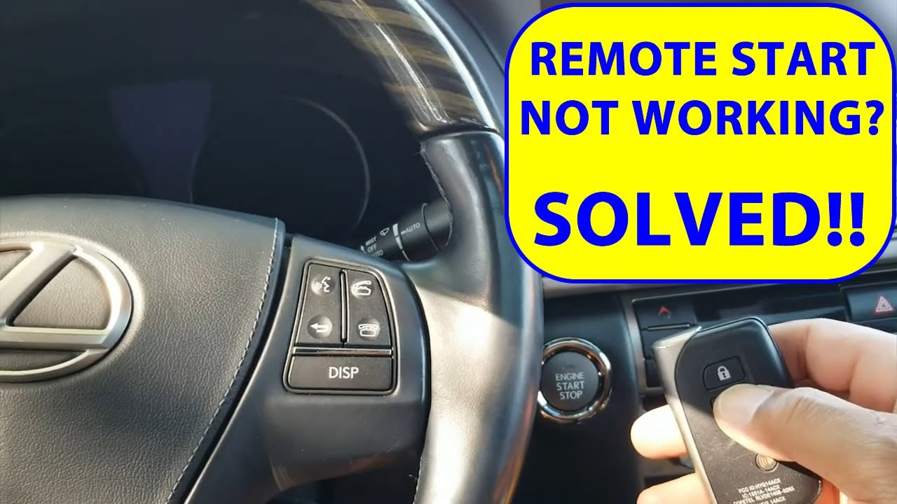 Remote starter not working. Factory remote edition.