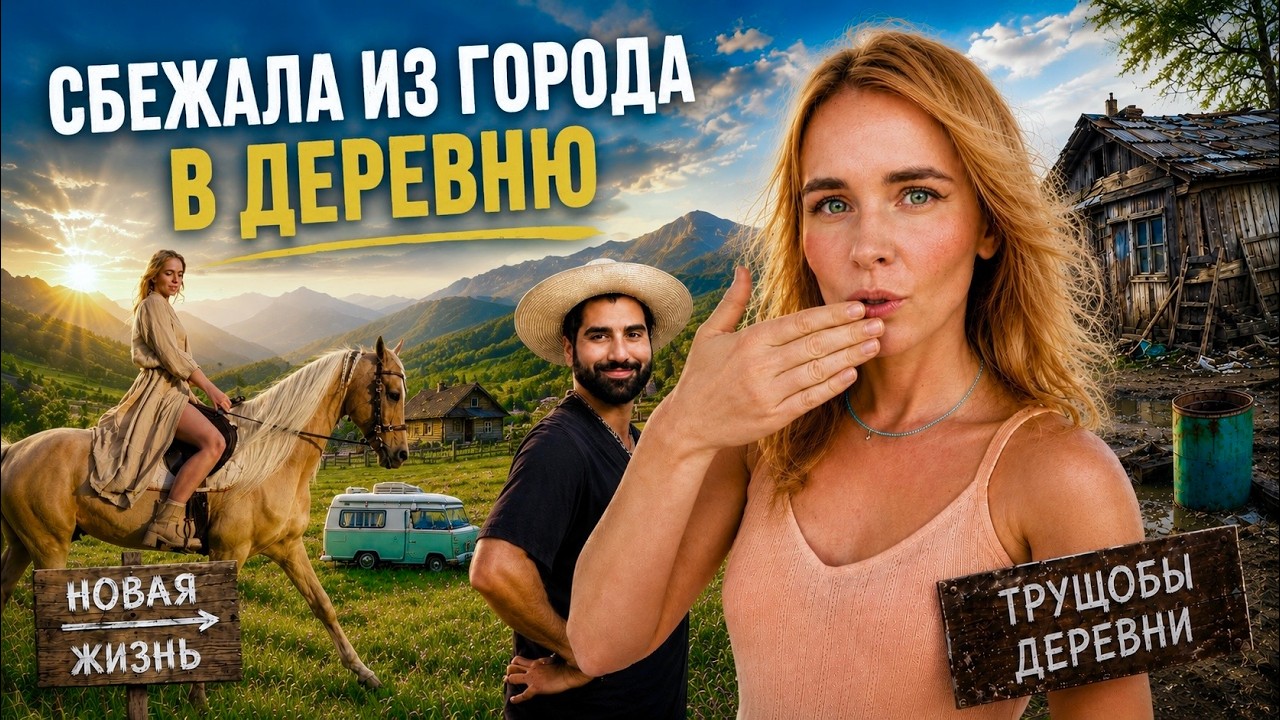 СБЕЖАЛА ИЗ ОФИСА В ГОРНУЮ ДЕРЕВНЮ! Прошлая жизнь и трущёбы деревни. Меняю трубы в арендованном доме