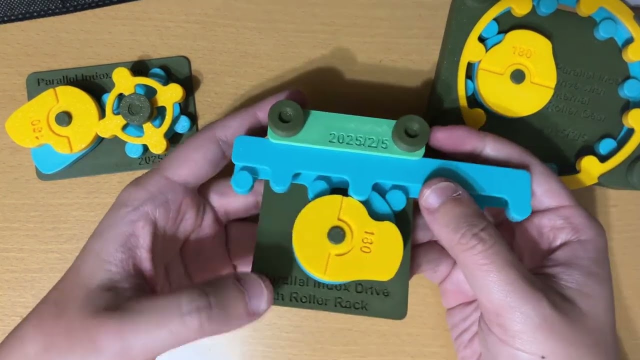《3D列印》平行分度凸輪機構_多類型從動件測試