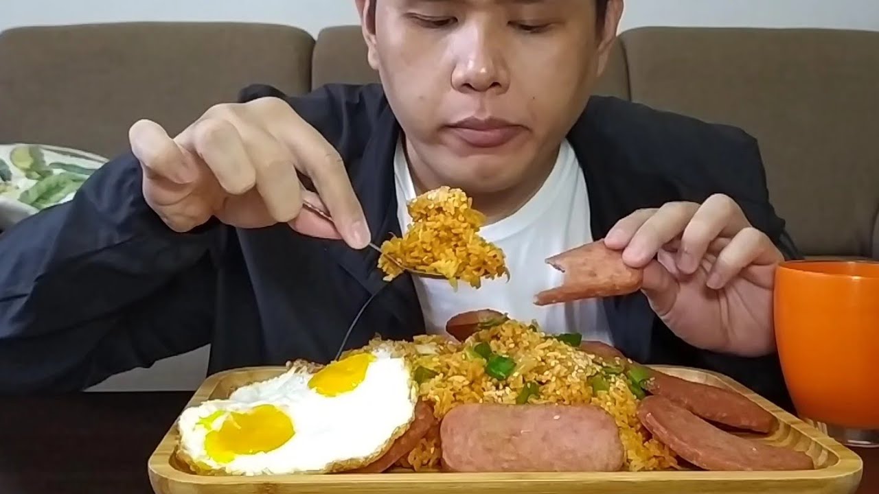 Spam at Kimchi fried rice