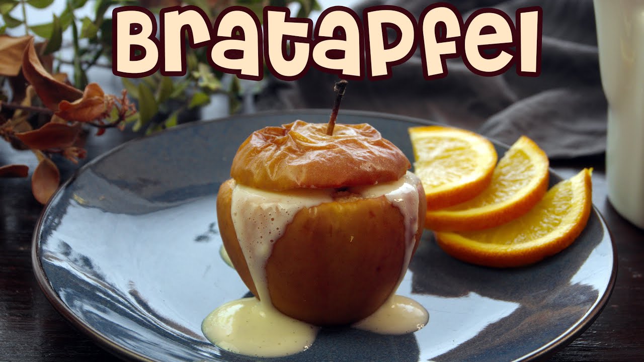 BRATAPFEL mit Vanillesoße oder Joghurt Topping | Bratäpfel einfach selber machen