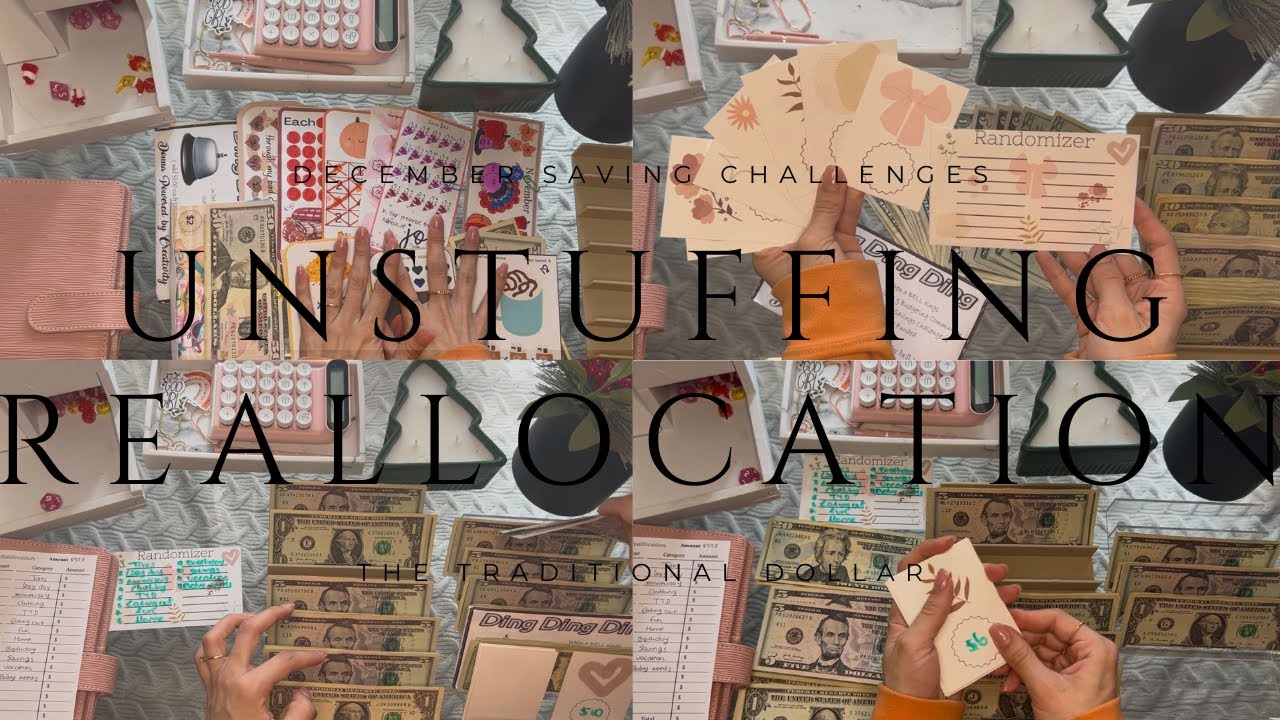 Unstuffing & Reallocating | New way of randomizing |Counting Ding Ding Envelope | December Savings