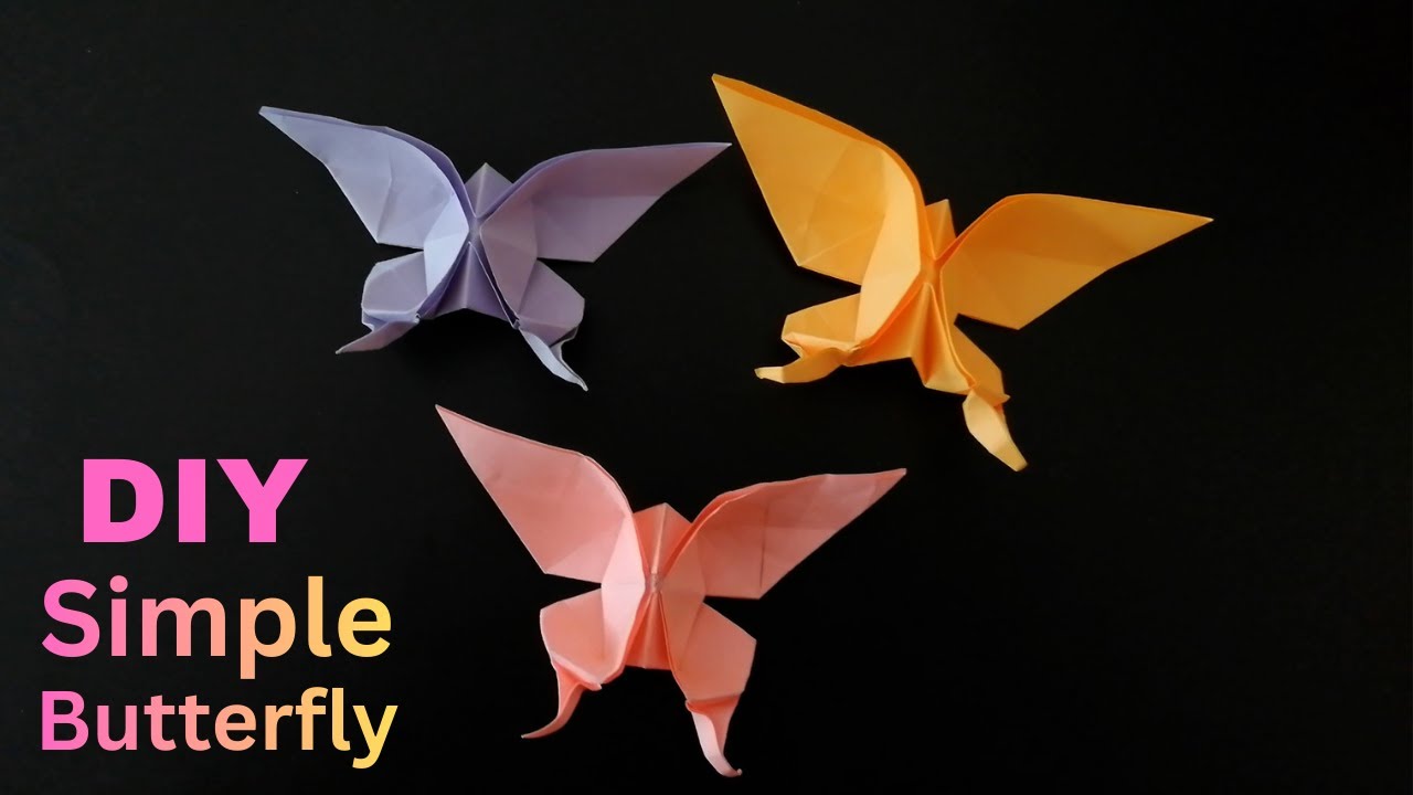 Easy Origami Paper Butterfly 🦋 | Step-by-Step Tutorial for Beginners