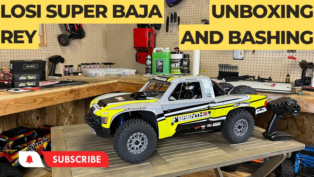 Losi Super Baja Rey 2.0 unboxing and bashing