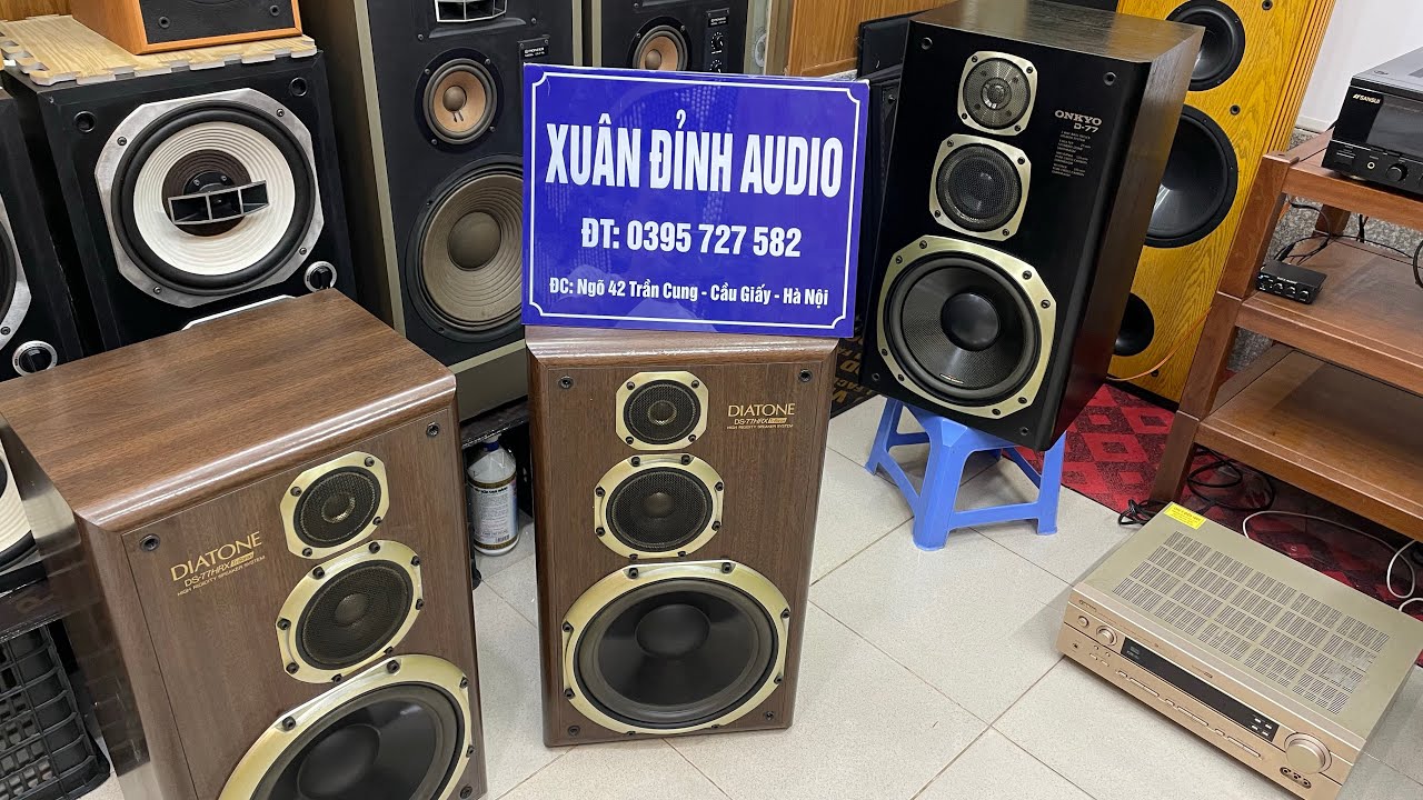 Loa b&atilde;i đẹp b&igrave;nh d&acirc;n. Loa Diatone Ds-77hrx, Loa Onkyo D-77 H&agrave;ng B&atilde;i Nhật.