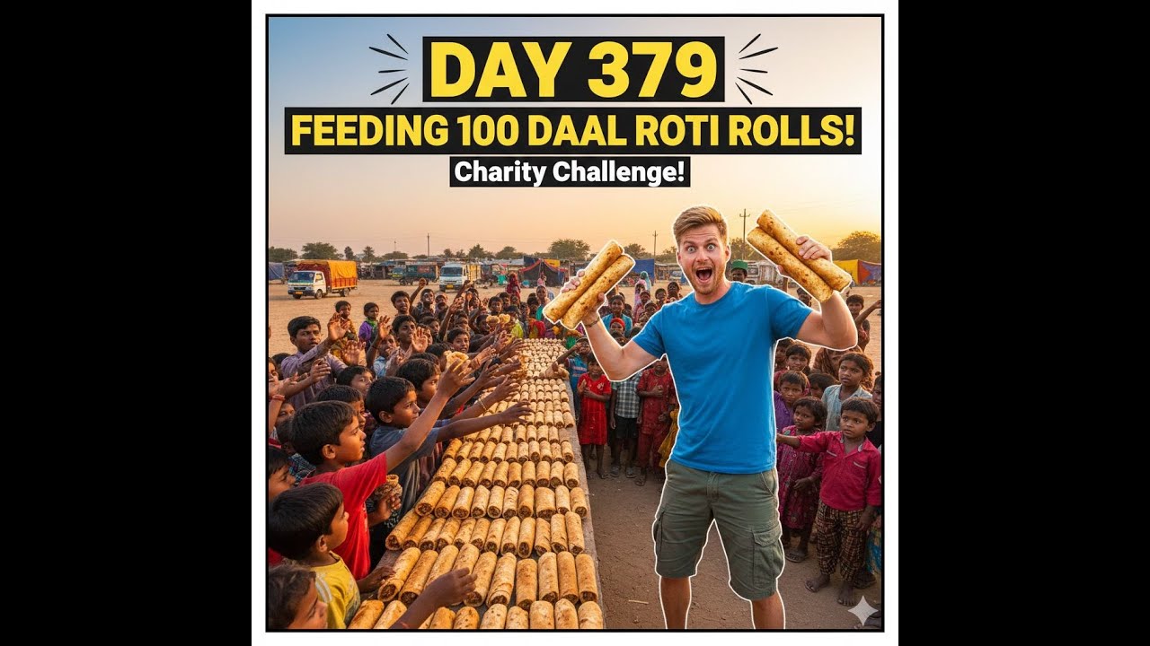 Cooking 100 daal roti rolls for the homeless (Day 379 Ride-along)