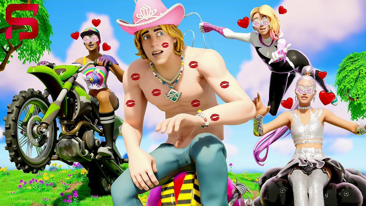 Laroi Plays KISS CHASING with GIRLS IN LOVE.. Fortnite