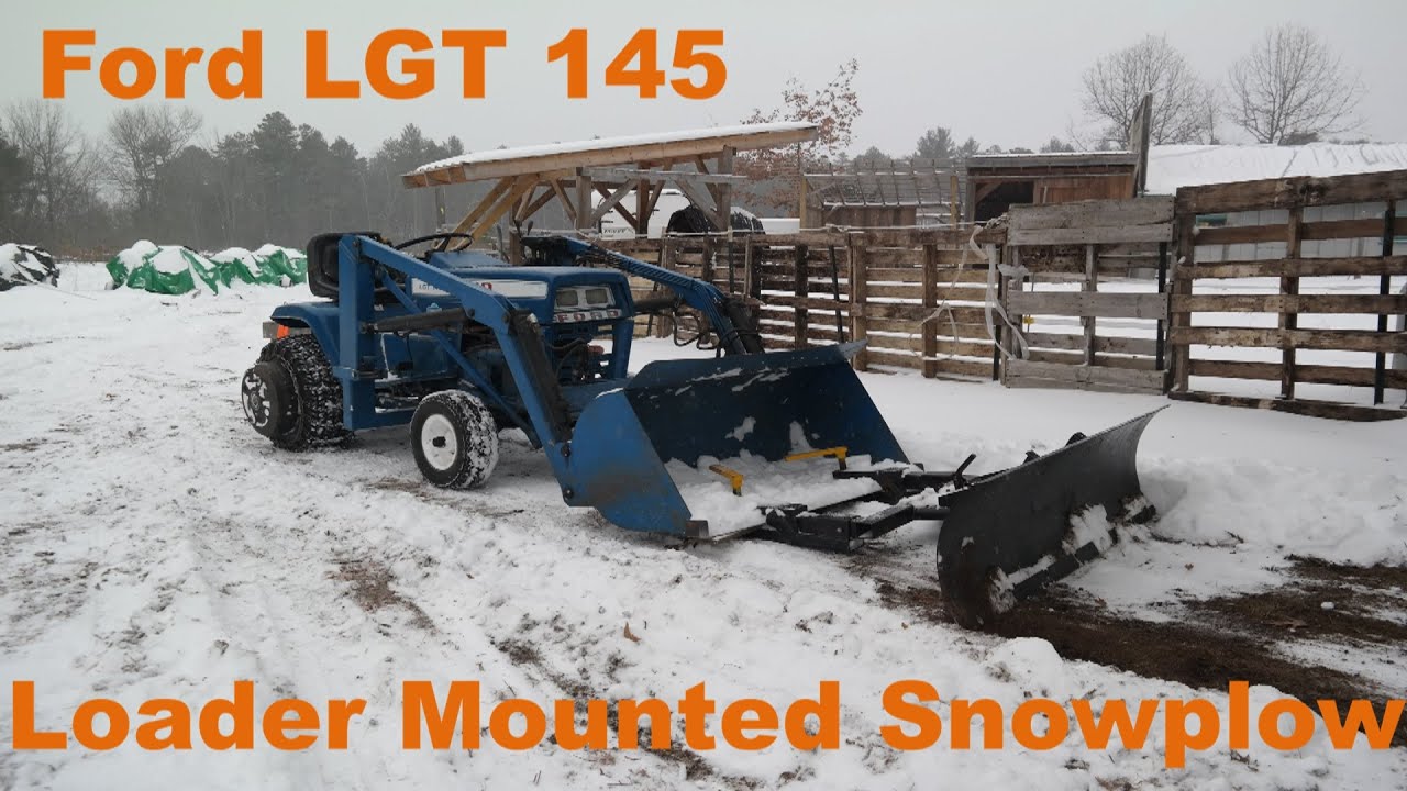 Ford LGT Garden Tractor Loader Mounted Snow Plow