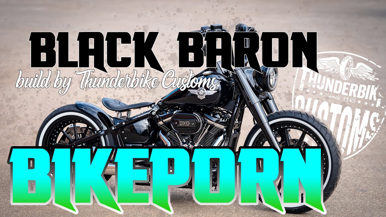 Black Baron Bikeporn - Thunderbike Customs - Harley-Davidson Softail Heritage