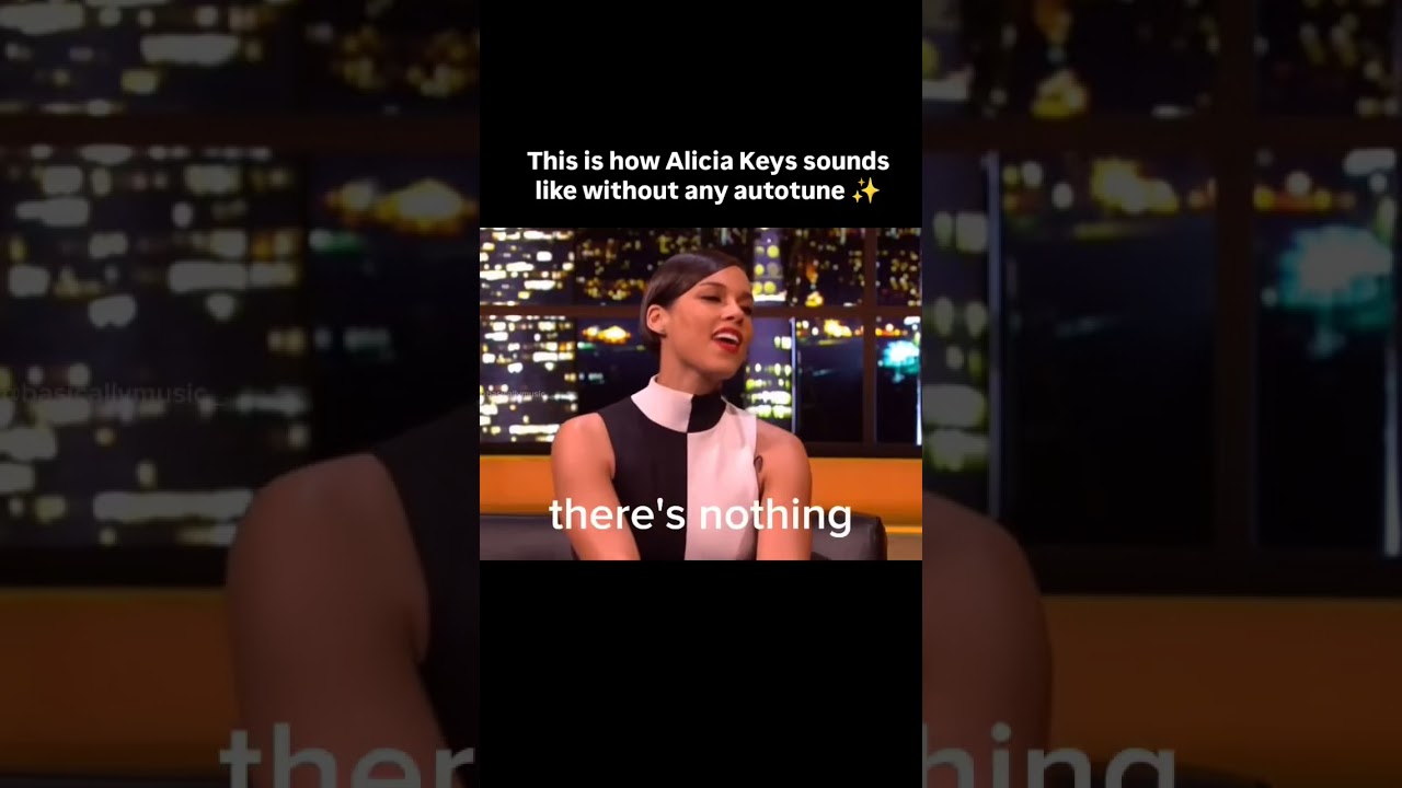 Alicia Keys Without Autotune | Empire State Of Mind | Raw Vocals
