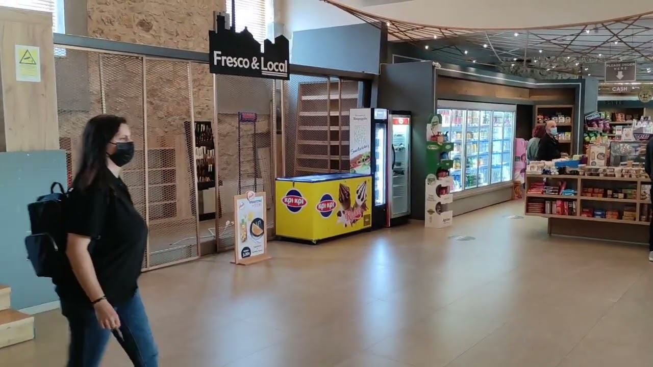 Heraklion ,La stazione centrale dei bus Ktel di Lassithi  . Creta Grecia