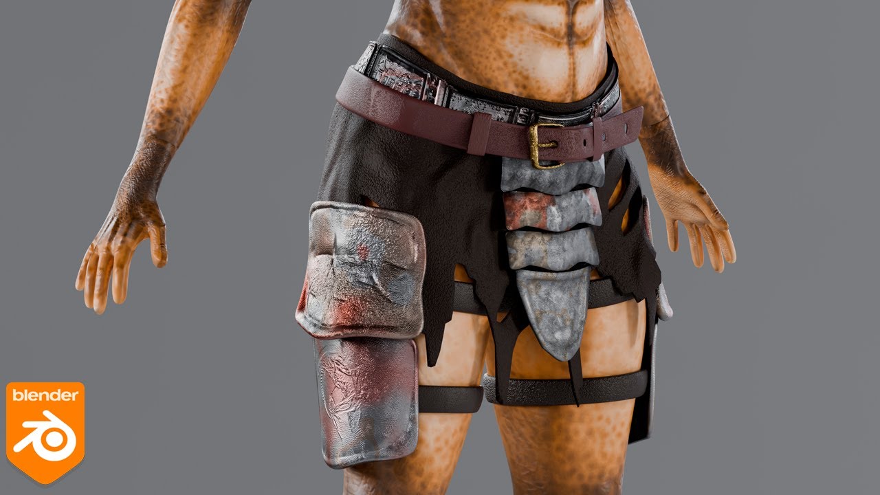 PREDATOR CONCEPT - TEXTURIZADO TAPARRABO EN BLENDER
