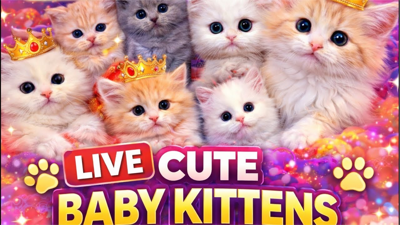 Cute kitten 🐾 Live[212] #cat#ytshorts #trending livestream #live #foryou #viralvideo #youtubeshorts