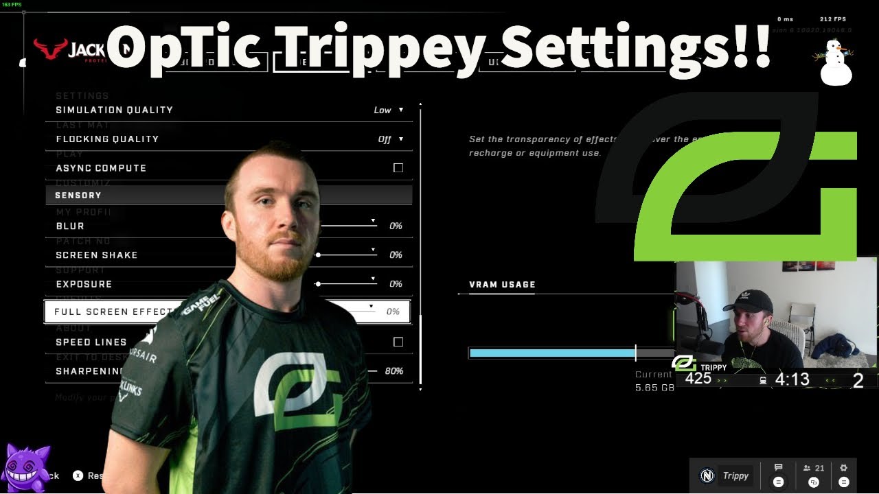 OpTic Trippy Explains All His Halo Infinite Settings!!