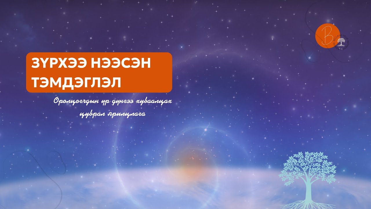 ЗҮРХЭЭ НЭЭСЭН ТЭМДЭГЛЭЛ