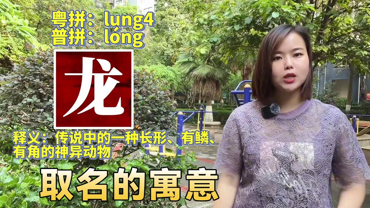 “龍”字用來起名會不會太大？為什麼用動物名稱，鳳、鷗、雁取名的寓意！ 【大臉妹傳承粵語文化】