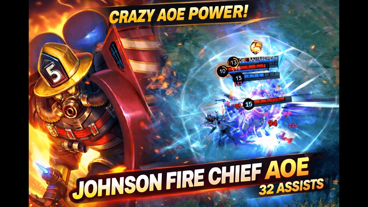 32 ASSISTS - BEST JOHNSON BUILD & EMBLEM 2026 - Mobile Legends
