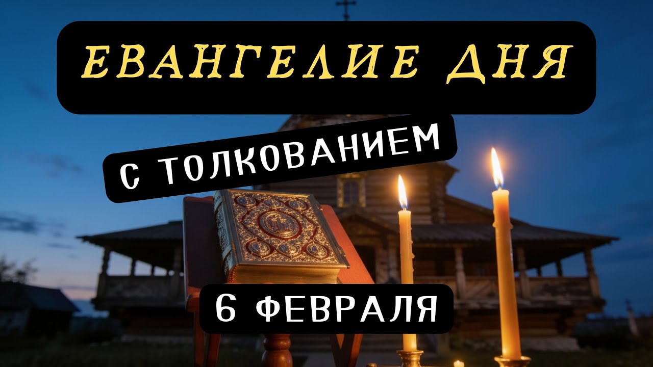 ЕВАНГЕЛИЕ ДНЯ. 📖 6 февраля 2026 года — Попразднство Сретения