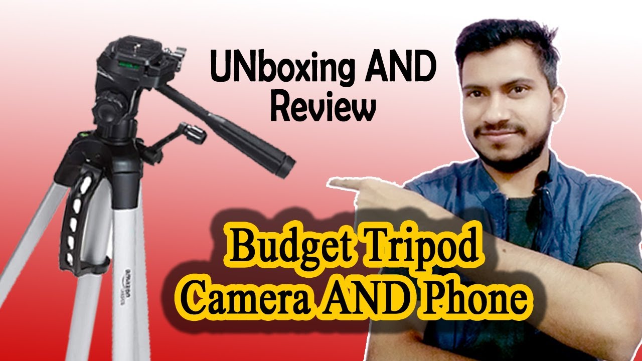 Tripod unboxing | Best Budget Tripod For Mobile And DSLR Camera | amazonbasics tripod review