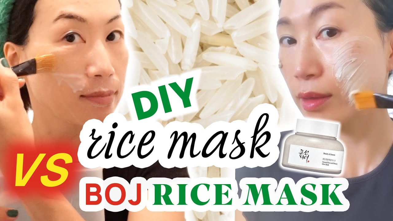 Homemade Korean Rice Face Mask VS NEW Beauty of Joseon Rice and Honey Glow Mask #koreanskincare