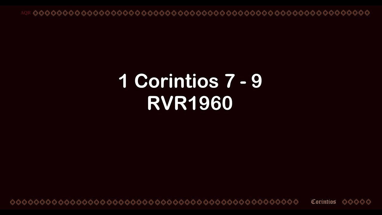 La Biblia en un a&ntilde;o/1 Corintios 7 - 9 (Audio, Letra) D&iacute;a 323