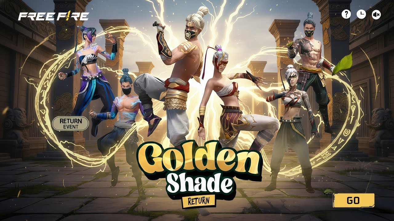 Golden shade bundle return Confirm Date |New Event Free Fire Bangladesh Server |Free Fire New Event